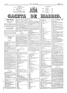 Ley de Instrucción Pública de 1857 ("Ley Moyano"). Gaceta de Madrid, 1710 (10 de septiembre de 1857) Ley de Instrucción Pública de 1857 ("Ley Moyano"). Gaceta de Madrid, 1710 (10 de septiembre de 1857)